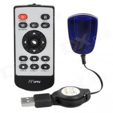Informyi TG-680 IPTV Remote Control - Black + Silver Grey (1 x CR2025) Informyi TG-680 IPTV Remote Control - Black + Silver Grey (1 x CR2025)