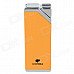 COHIBA H026A Super Fire Windproof Butane Jet Flame Lighter - Yellow + Silver COHIBA H026A Super Fire Windproof Butane Jet Flame Lighter - Yellow + Silver