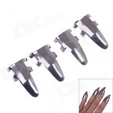 Stainless Steel Guitar finger Stall - Silver (4 PCS) Stainless Steel Guitar finger Stall - Silver (4 PCS)