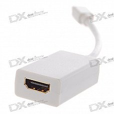 Mini DisplayPort Male to HDMI Female Adapter (1080p) Mini DisplayPort Male to HDMI Female Adapter (1080p)