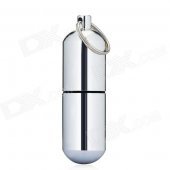 Aluminium Alloy Pill Shaped Keychain