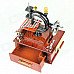 C-Type Sewing Machine Style Music Box - Brown + Black