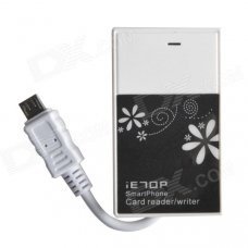 Micro USB 3-in-1 TF / SD Card Reader + 1-Port USB 2.0 HUB for OTG Cellphone - White (Max. 64GB) Micro USB 3-in-1 TF / SD Card Reader + 1-Port USB 2.0 HUB for OTG Cellphone - White (Max. 64GB)