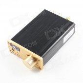 GR20 Aluminum Digital Hi-Fi Stereo Audio Digital Power Amplifier - Black + Golden