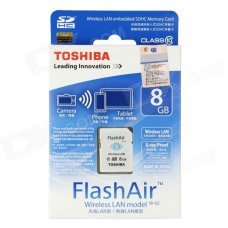 Toshiba FlashAir Wireless LAN W-02 SDHC Memory Card - White (8GB / Class10) Toshiba FlashAir Wireless LAN W-02 SDHC Memory Card - White (8GB / Class10)