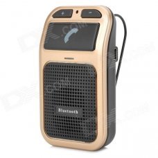 60i Voice Control Car Bluetooth V3.0 Handsfree Telephone - Black + Golden 60i Voice Control Car Bluetooth V3.0 Handsfree Telephone - Black + Golden