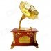 Retro Phonograph Music Box - Golden + Brown Retro Phonograph Music Box - Golden + Brown