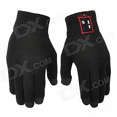 Bluetooth Handsfree Touch Control Keep Warm Gloves - Black Bluetooth Handsfree Touch Control Keep Warm Gloves - Black