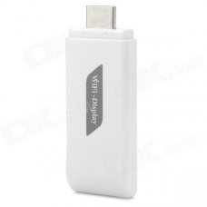 Miracast Wi-Fi Wireless Mirror Ipush Display Dongle - White Miracast Wi-Fi Wireless Mirror Ipush Display Dongle - White