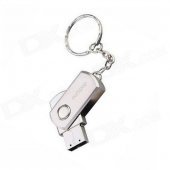 Ourspop U312 Waterproof Swivel Metal USB 2.0 Flash Drive - Silver (16GB)