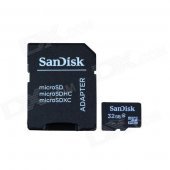 SanDisk Micro SDHC TF Card w/ SD Adapter (32GB / Class 4)