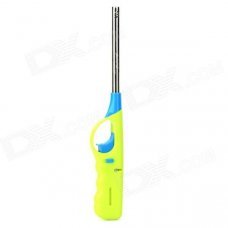 ON1 Refillable Yellow Flame Butane Lighter - Grass green + Silver + Blue