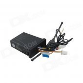 C09 Two Way Auto Security Motorcycle Alarm System w/ 1.3" LCD Remote Controller - Black