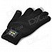 Hicall Call-receiving Bluetooth Magic Touch Screen Warm Gloves for Men - Black Hicall Call-receiving Bluetooth Magic Touch Screen Warm Gloves for Men - Black