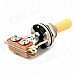TZ20 3-way Zinc Alloy Toggle Switch Metal Tip for E-guitar - Silver + Brown TZ20 3-way Zinc Alloy Toggle Switch Metal Tip for E-guitar - Silver + Brown