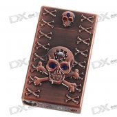 Skull Pattern Ignition Switch Style Windproof Butane Jet Torch Lighter