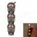 Stylish LED Eyes Skull Heads Pattern Gas Lighter - Red Copper (3 x LR621) Stylish LED Eyes Skull Heads Pattern Gas Lighter - Red Copper (3 x LR621)