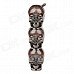 Stylish LED Eyes Skull Heads Pattern Gas Lighter - Red Copper (3 x LR621) Stylish LED Eyes Skull Heads Pattern Gas Lighter - Red Copper (3 x LR621)