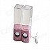 Dancing Water Speakers w/ RGB LED Light for Iphone / Ipad / PC / MP3 - Pink Dancing Water Speakers w/ RGB LED Light for Iphone / Ipad / PC / MP3 - Pink
