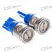 T10 9518 4W Blue Light 4-LED Car Signal Light Bulbs (2-Pack/DC 12V)