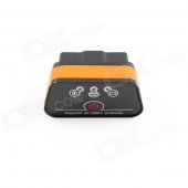 Super Mini iCar2 Vehicle Bluetooth OBD-II Code Diagnostic Tool / Clearer - Black + Orange