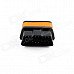 Super Mini iCar2 Vehicle Bluetooth OBD-II Code Diagnostic Tool / Clearer - Black + Orange Super Mini iCar2 Vehicle Bluetooth OBD-II Code Diagnostic Tool / Clearer - Black + Orange