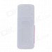 4-in-1 USB 2.0 Micro SD / TF Card Reader - White + Deep Pink (Max. 32GB) 4-in-1 USB 2.0 Micro SD / TF Card Reader - White + Deep Pink (Max. 32GB)