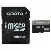 ADATA MicroSDHC UHS-I TF Card w/ SD Adapter - Black (32GB / Class 10)