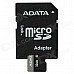 ADATA MicroSDHC UHS-I TF Card w/ SD Adapter - Black (32GB / Class 10) ADATA MicroSDHC UHS-I TF Card w/ SD Adapter - Black (32GB / Class 10)
