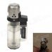 QIHAO Mini Portable Jet Flame Strong Fire Windproof Inflatable Lighter - Black + Silver QIHAO Mini Portable Jet Flame Strong Fire Windproof Inflatable Lighter - Black + Silver