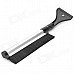 2-in-1 Retractable Cleaning Brush & Shovel - Black + Silver