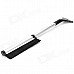 2-in-1 Retractable Cleaning Brush & Shovel - Black + Silver