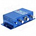 A5 Car / Motorcycle Stereo Sound Amplifier - Blue + Silver A5 Car / Motorcycle Stereo Sound Amplifier - Blue + Silver