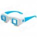 Side-by-Side Stereo 3D Glasses for Computer / TV / Projector - White + Light Blue Side-by-Side Stereo 3D Glasses for Computer / TV / Projector - White + Light Blue
