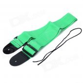 Adjustable Nylon Guitar Strap - Green