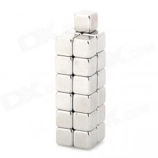 LSON NdFeB 4 x 4 x 4mm Mize Square Magnet - Silver (25PCS) LSON NdFeB 4 x 4 x 4mm Mize Square Magnet - Silver (25PCS)