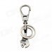 KARUIDA Wrench Style Double Ring Zinc Alloy Keychain - Grey