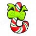 3.6 x 5.2cm Creative Christmas Crutches Style Fridge Magnet Sticker - Green + Red + White 3.6 x 5.2cm Creative Christmas Crutches Style Fridge Magnet Sticker - Green + Red + White