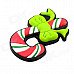 3.6 x 5.2cm Creative Christmas Crutches Style Fridge Magnet Sticker - Green + Red + White 3.6 x 5.2cm Creative Christmas Crutches Style Fridge Magnet Sticker - Green + Red + White
