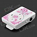 KD-MP3-31-HONGSE Flower Pattern Portable MP3 Player w/ TF - White + Deep Pink KD-MP3-31-HONGSE Flower Pattern Portable MP3 Player w/ TF - White + Deep Pink