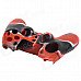 Protective Silicone Case for PS4 Controller - Black + Red