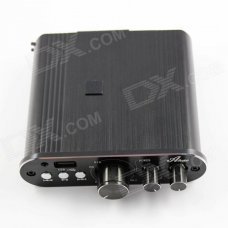 TA2020S Aluminum 25W+25W Digital Hi-Fi Stereo Audio Digital Power Amplifier - Black TA2020S Aluminum 25W+25W Digital Hi-Fi Stereo Audio Digital Power Amplifier - Black
