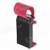 5121 Car Steering Wheel Phone Socket Holder - Black + Red 5121 Car Steering Wheel Phone Socket Holder - Black + Red
