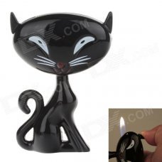 Creative Fox Style High Quality Windproof Butane Lighter - Black Creative Fox Style High Quality Windproof Butane Lighter - Black