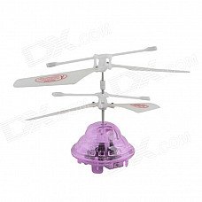 YZ-L Mini 2-CH LED Radio Control R/C Flying UFO - Purple YZ-L Mini 2-CH LED Radio Control R/C Flying UFO - Purple