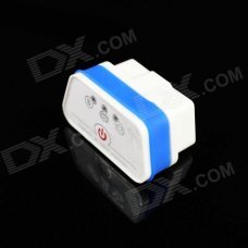 Super Mini iCar2 Bluetooth Vehicle OBD-II Code Diagnostic Tool - White + Blue Super Mini iCar2 Bluetooth Vehicle OBD-II Code Diagnostic Tool - White + Blue