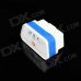 Super Mini iCar2 Bluetooth Vehicle OBD-II Code Diagnostic Tool - White + Blue Super Mini iCar2 Bluetooth Vehicle OBD-II Code Diagnostic Tool - White + Blue