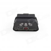 Super Mini iCar2 Vehicle Bluetooth OBD-II Code Diagnostic Tool / Clearer - Black + Grey