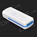 4-in-1 USB 2.0 TF / MS / M2 / SD Card Reader - White + Blue 4-in-1 USB 2.0 TF / MS / M2 / SD Card Reader - White + Blue