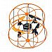 Hengdi HM1306 4-CH Skywalker 2.4Ghz Climbing Wall/Rolling on the Floor/Ceiling RC Quadcopter- Yellow Hengdi HM1306 4-CH Skywalker 2.4Ghz Climbing Wall/Rolling on the Floor/Ceiling RC Quadcopter- Yellow